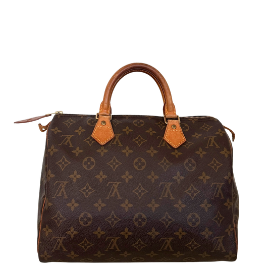 Louis Vuitton Speedy 30 Monogram Braun / akzeptabel Louis Vuitton