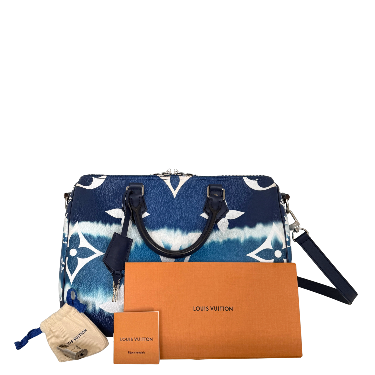 Louis Vuitton LV Escale Speedy 30 Bandoulière M45146 Blau / sehr gut Louis Vuitton