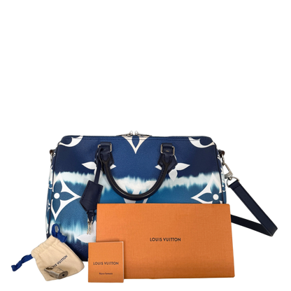 Louis Vuitton LV Escale Speedy 30 Bandoulière M45146 Blau / sehr gut Louis Vuitton