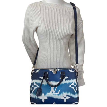 Louis Vuitton LV Escale Speedy 30 Bandoulière M45146 Blau / sehr gut Louis Vuitton