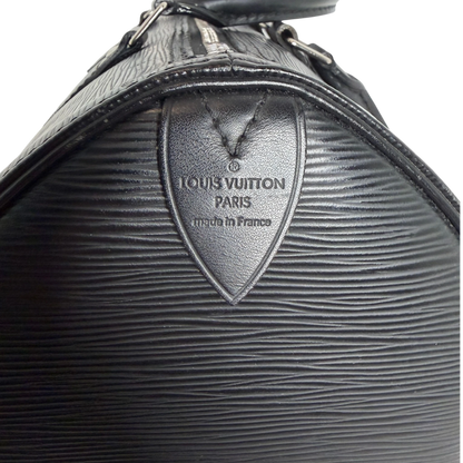 Louis Vuitton Speedy 30 Epi Leder schwarz/ gut Louis Vuitton