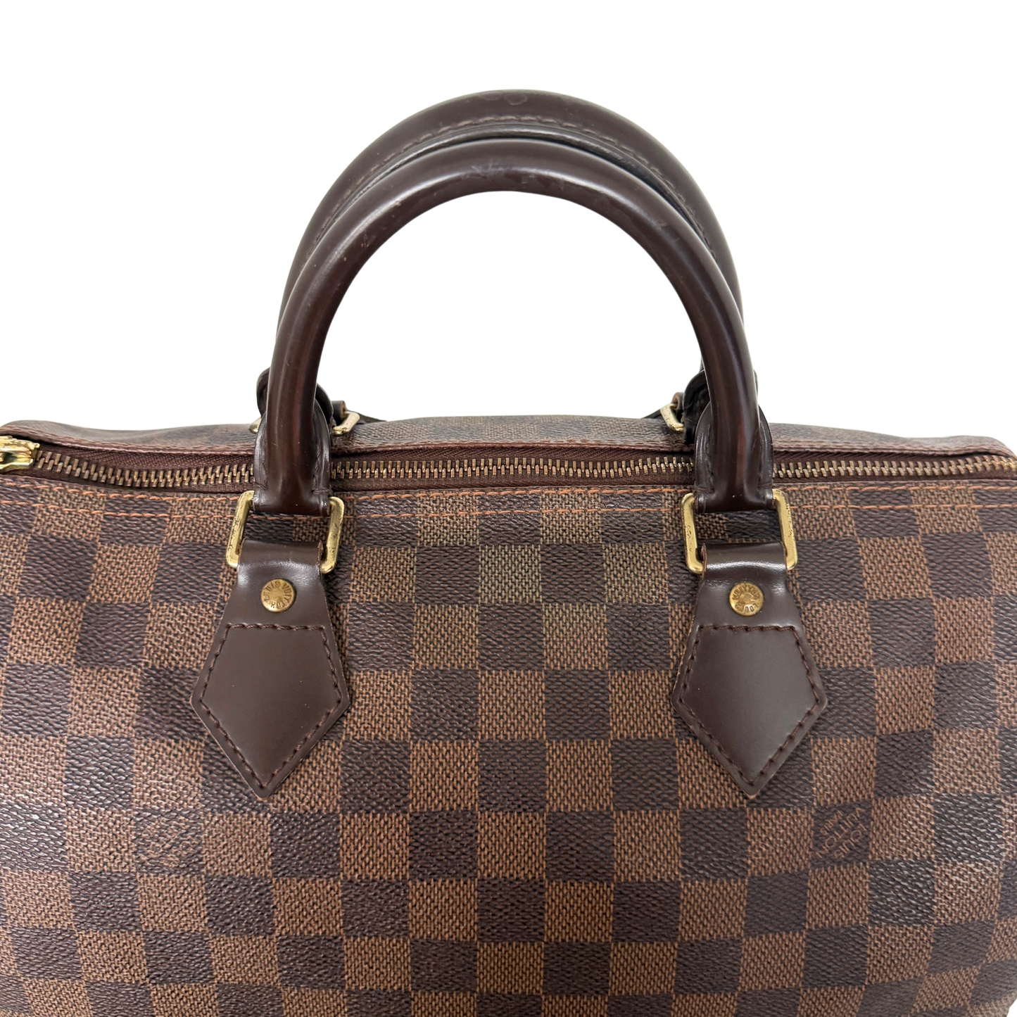 Louis Vuitton Speedy 30 Damier Ebene Canvas Braun / gut Louis Vuitton