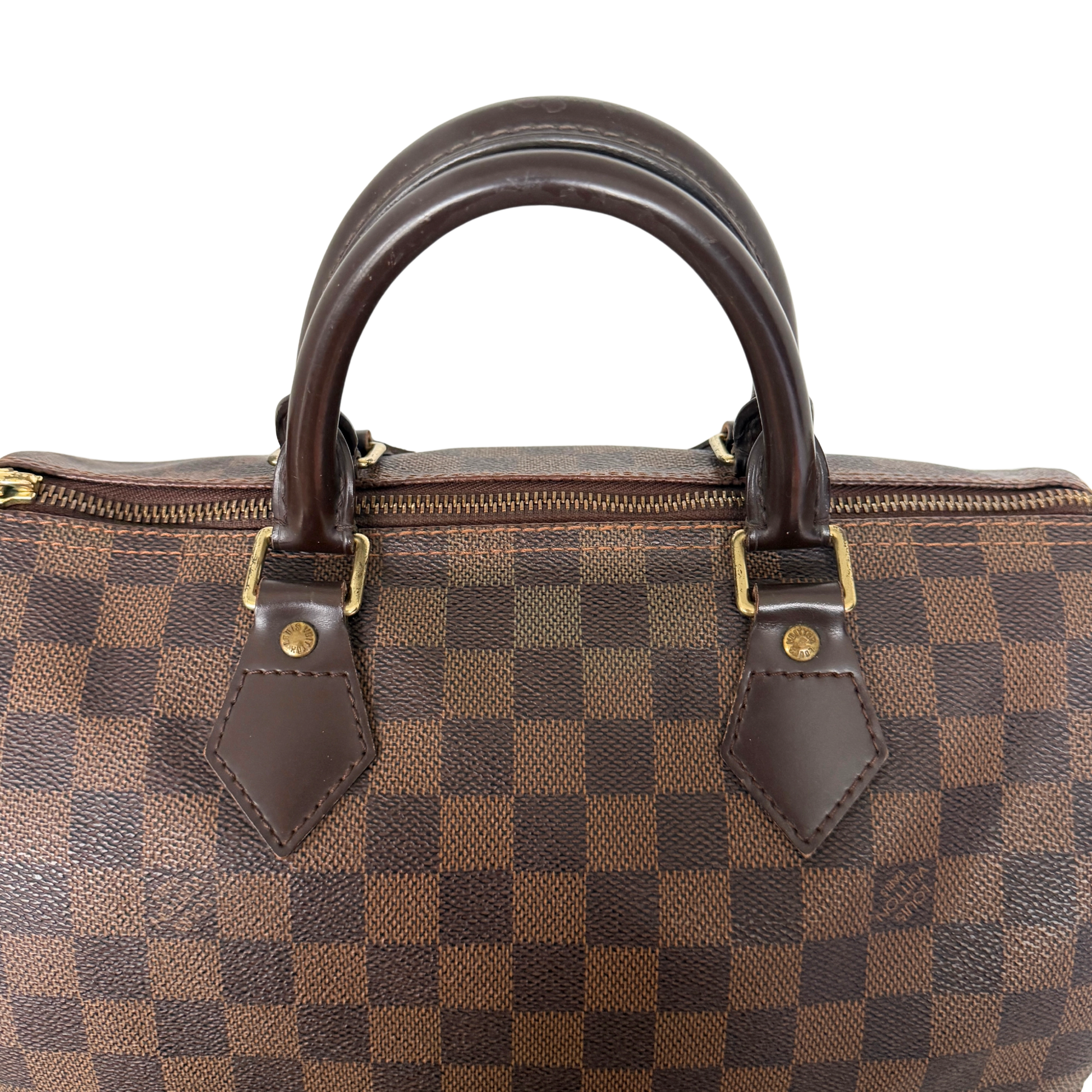 Louis Vuitton Speedy 30 Damier Ebene Canvas Braun / gut Louis Vuitton