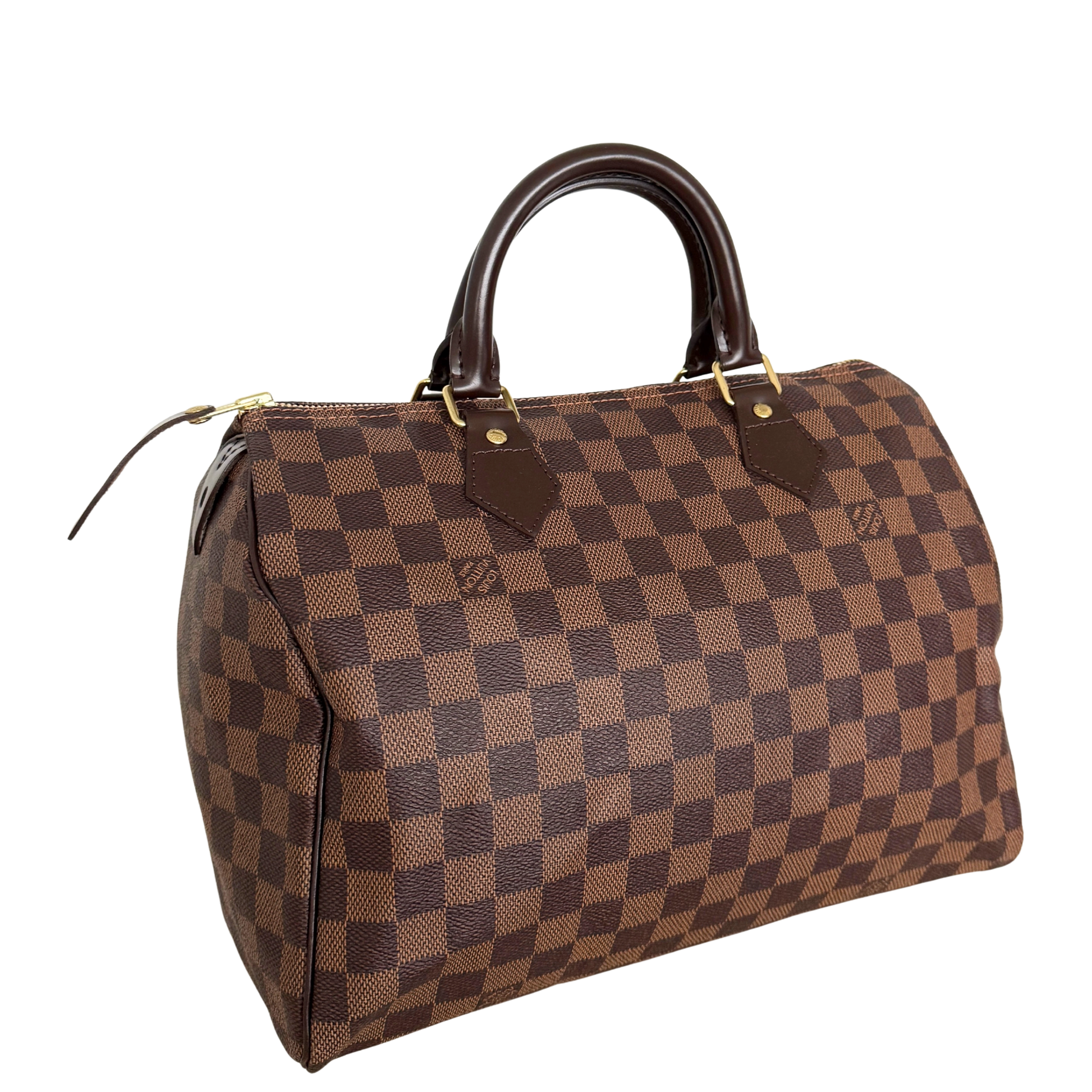 Louis Vuitton Speedy 30 Damier Ebene Braun / sehr gut Louis Vuitton