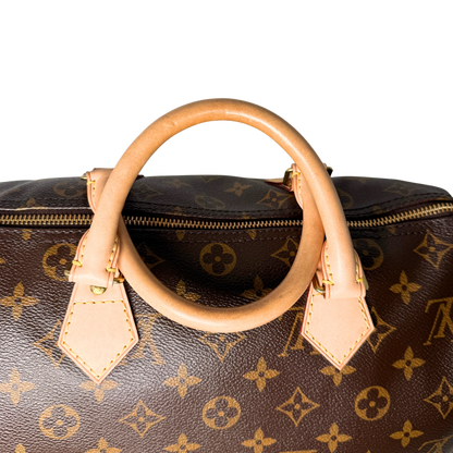 Louis Vuitton Speedy 30 Monogram Canvas M41526 Braun Fullset / sehr gut Louis Vuitton
