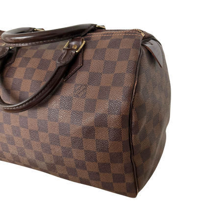 Louis Vuitton Speedy 30 Damier Ebene Canvas Braun / gut Louis Vuitton