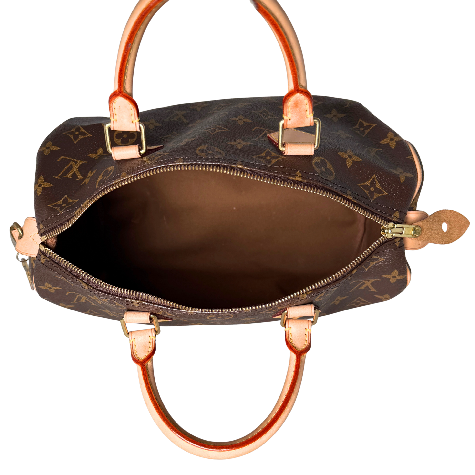 Louis Vuitton Speedy 30 Monogram Canvas M41526 Braun Fullset / sehr gut Louis Vuitton