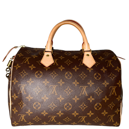 Louis Vuitton Speedy 30 Monogram Canvas M41526 Braun Fullset / sehr gut Louis Vuitton