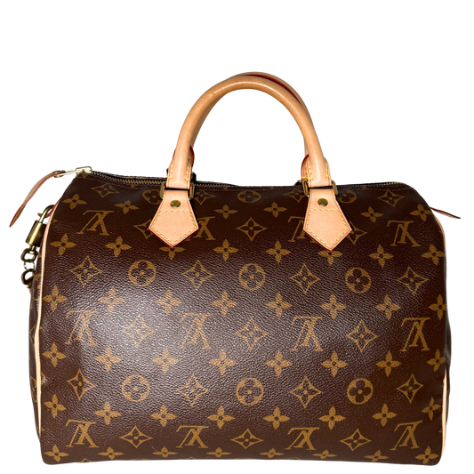Louis Vuitton Speedy 30 Monogram Canvas M41526 Braun Fullset / sehr gut Louis Vuitton
