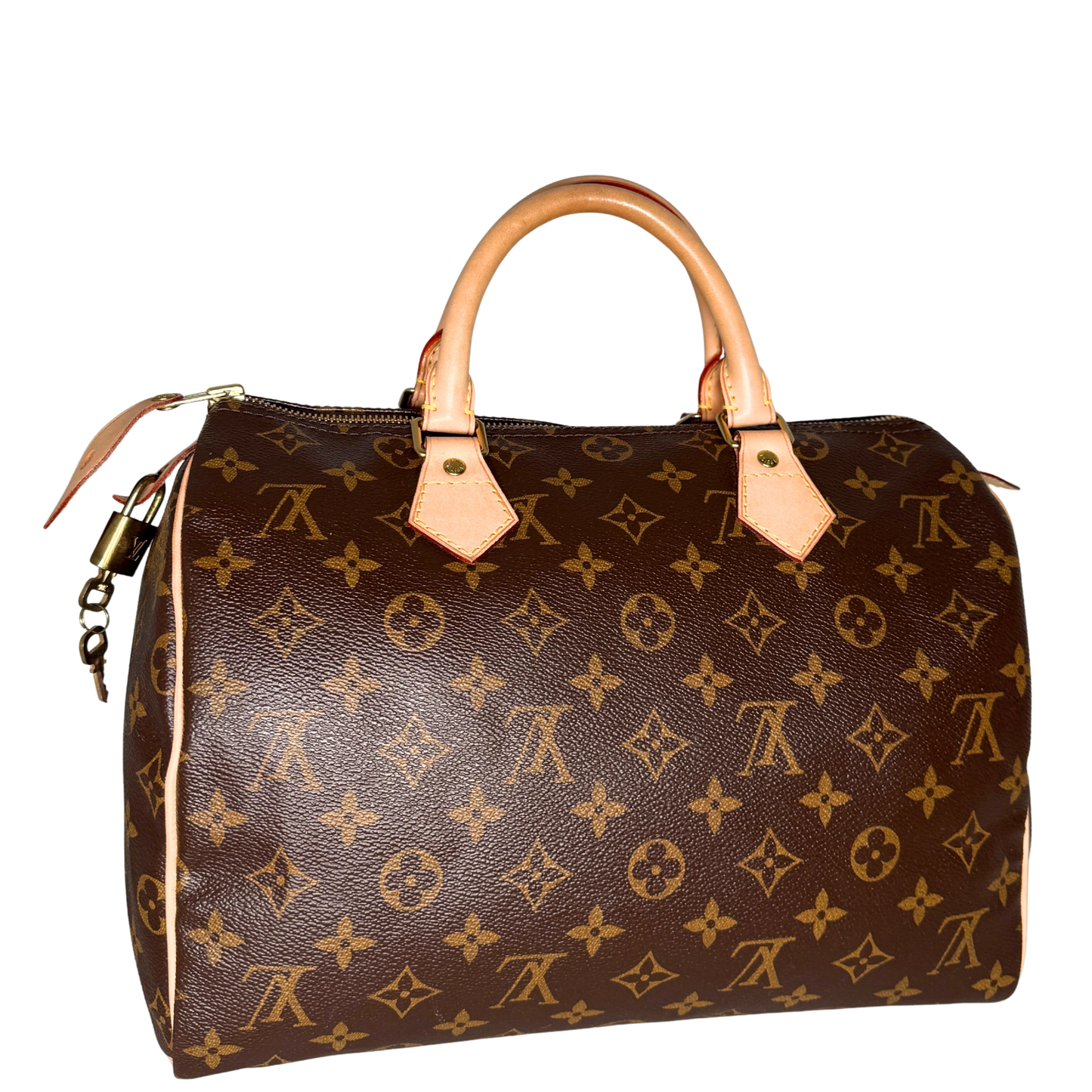 Louis Vuitton Speedy 30 Monogram Canvas M41526 Braun Fullset / sehr gut Louis Vuitton