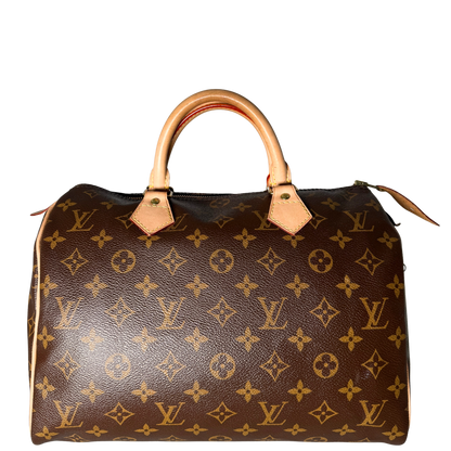 Louis Vuitton Speedy 30 Monogram Canvas M41526 Braun Fullset / sehr gut Louis Vuitton