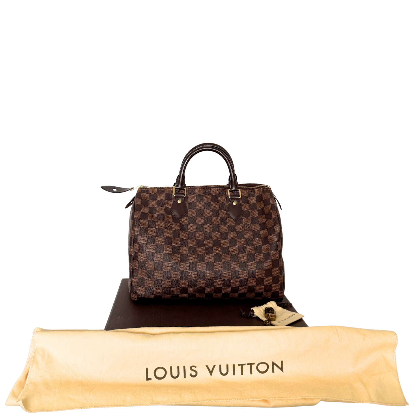 Louis Vuitton Speedy 30 Damier Ebene N41364 Braun / sehr gut Louis Vuitton