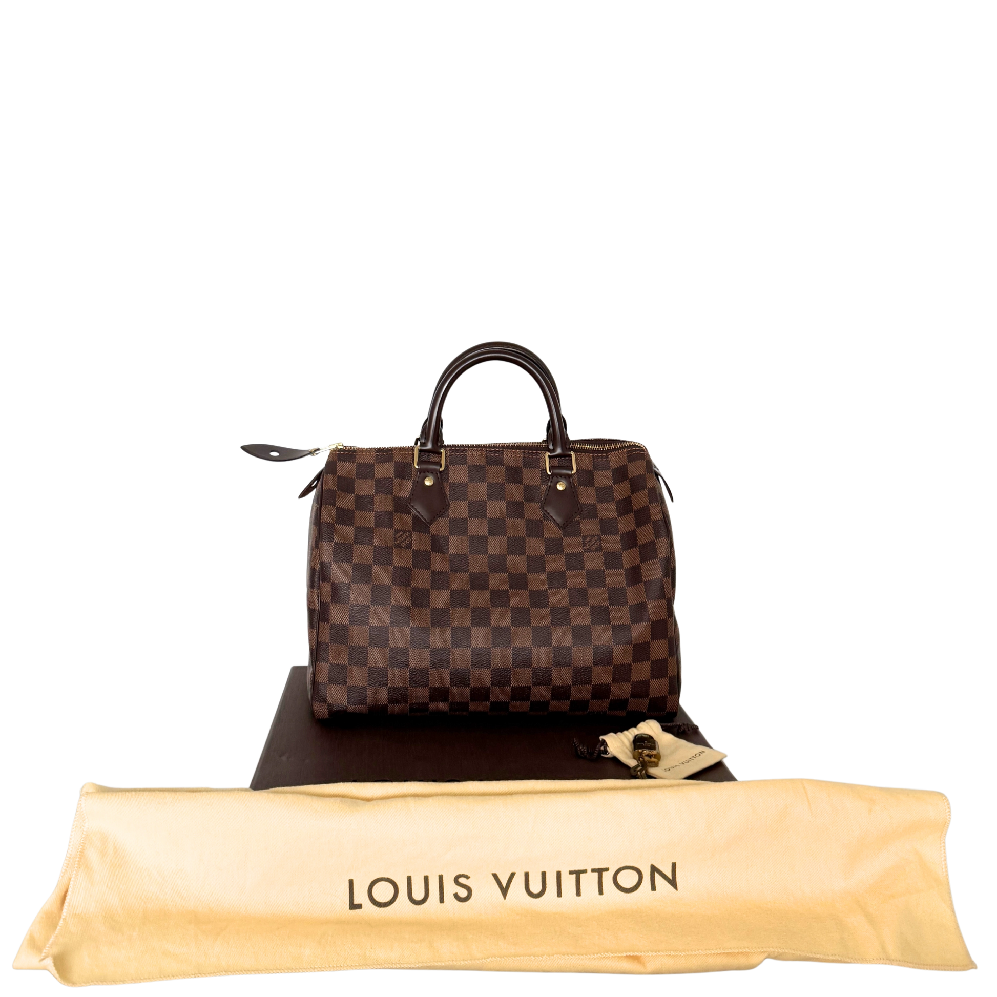 Louis Vuitton Speedy 30 Damier Ebene N41364 Braun / sehr gut Louis Vuitton