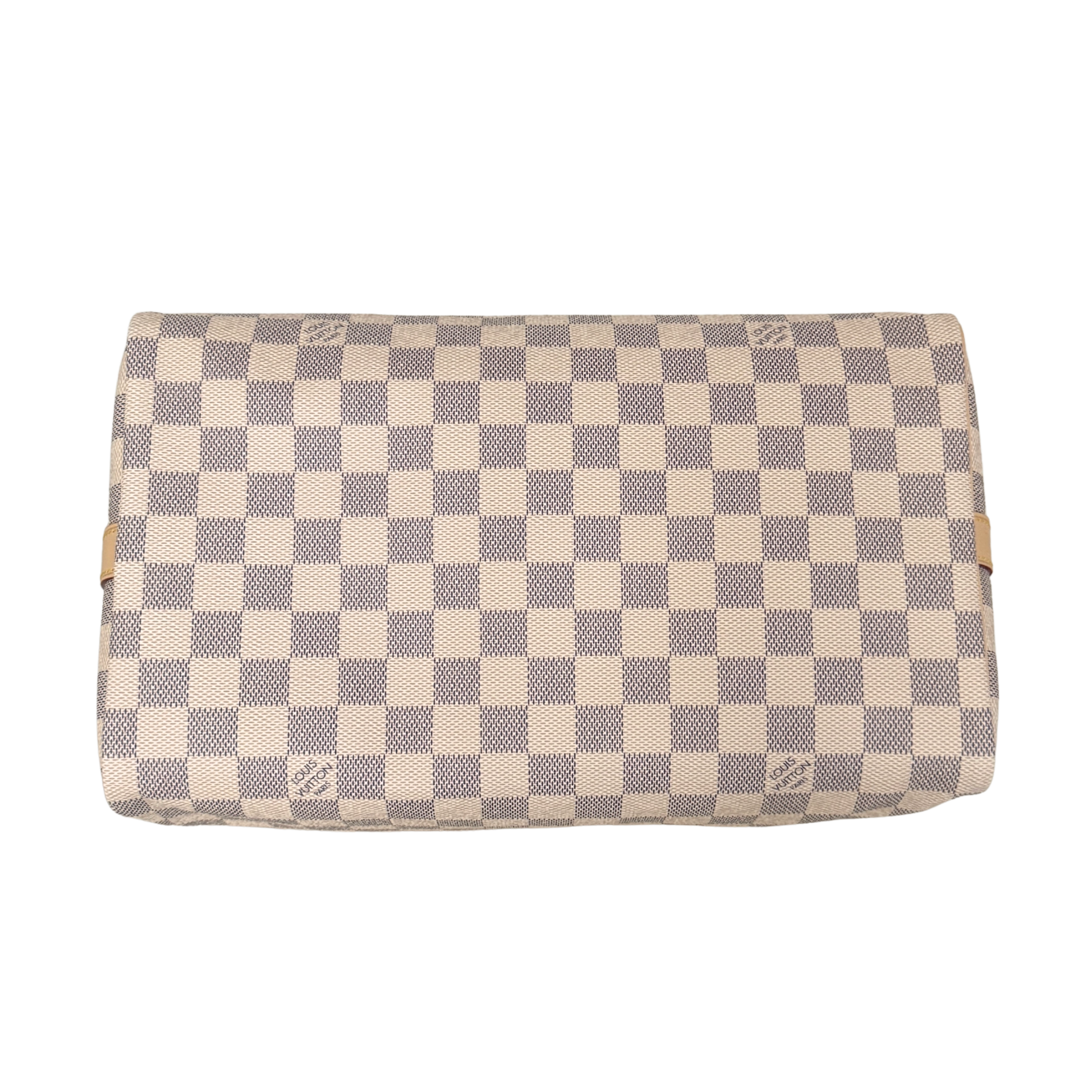 Louis Vuitton Speedy 30 mit Schulterriemen mit Schulterriemen Damier Azur Canvas N40592 Beige Fullset / neuwertig Louis Vuitton