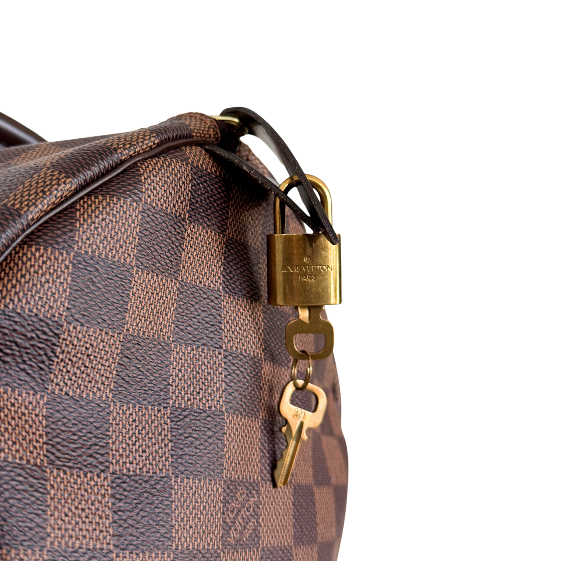 Louis Vuitton Speedy 30 Damier Ebene N41364 Braun / sehr gut Louis Vuitton