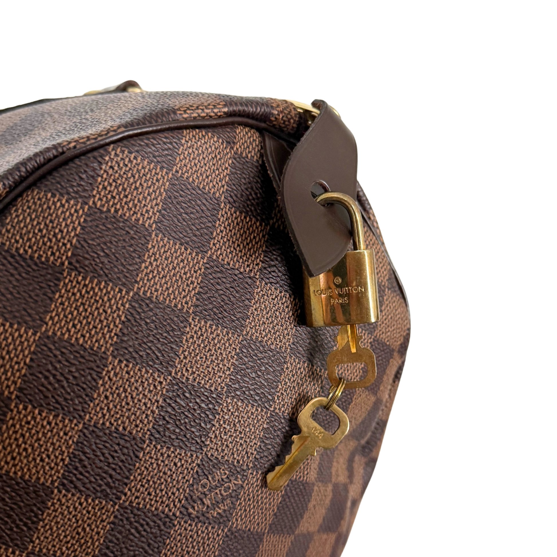 Louis Vuitton Speedy 30 Damier Ebene Braun / sehr gut Louis Vuitton
