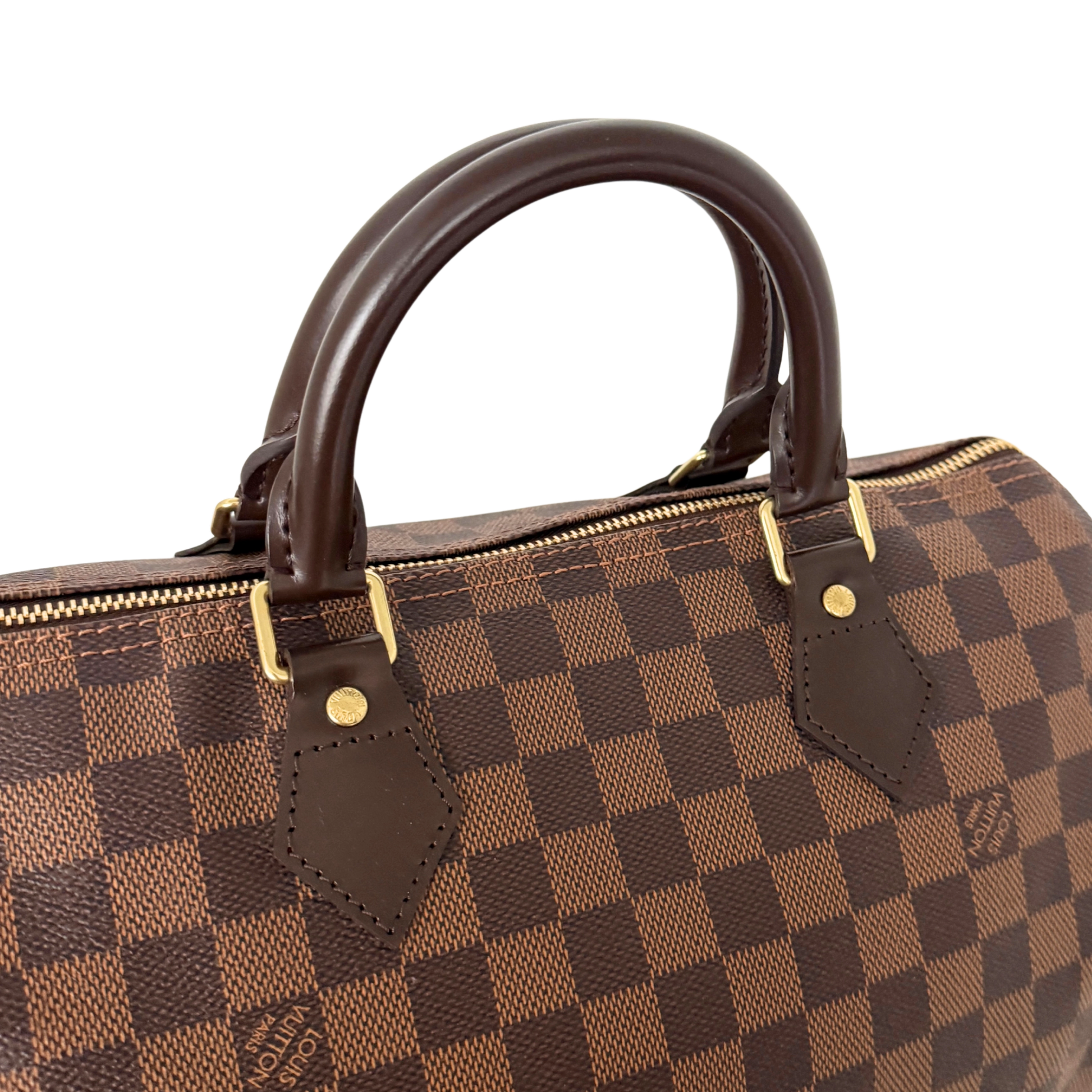 Louis Vuitton Speedy 30 Damier Ebene Braun / sehr gut Louis Vuitton
