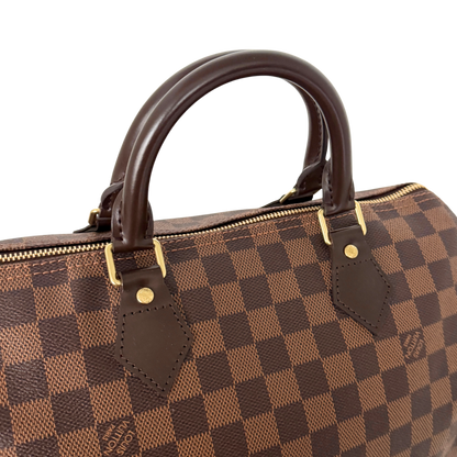 Louis Vuitton Speedy 30 Damier Ebene Braun / sehr gut Louis Vuitton