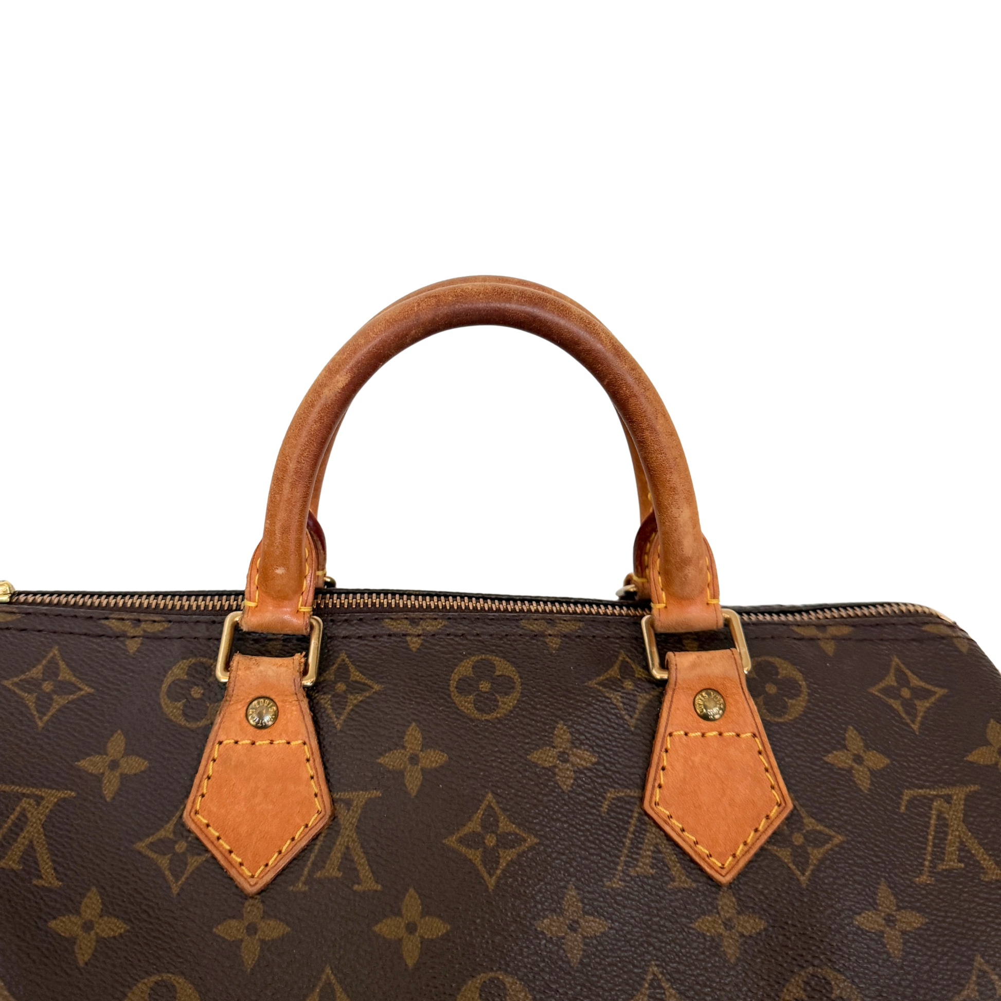 Louis Vuitton Speedy 30 Monogram Braun / akzeptabel Louis Vuitton