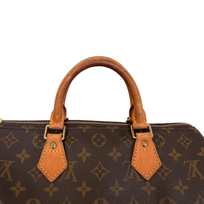 Louis Vuitton Speedy 30 Monogram Braun / akzeptabel Louis Vuitton