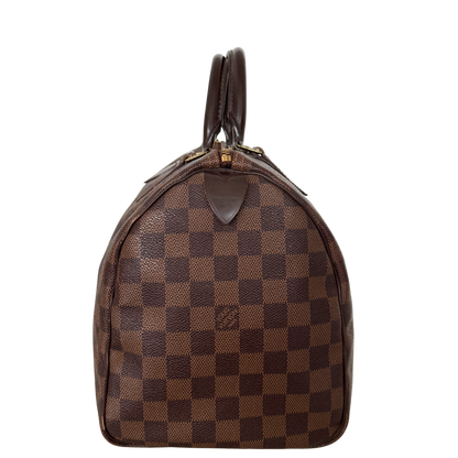 Louis Vuitton Speedy 30 Damier Ebene Canvas Braun / gut Louis Vuitton