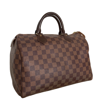 Louis Vuitton Speedy 30 Damier Ebene Canvas Braun / gut Louis Vuitton
