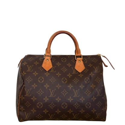 Louis Vuitton Speedy 30 Monogram Braun / akzeptabel Louis Vuitton
