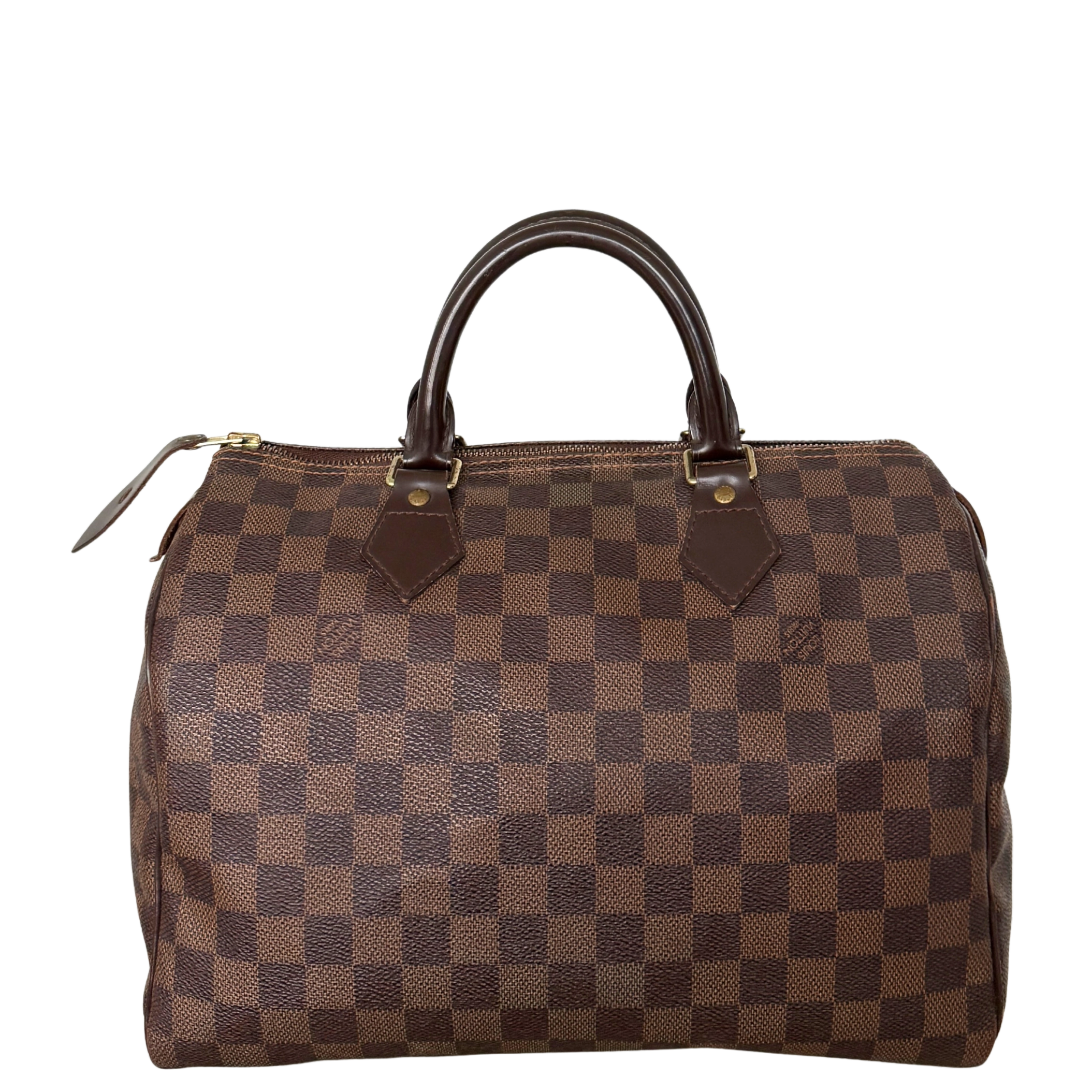 Louis Vuitton Speedy 30 Damier Ebene Canvas Braun / gut Louis Vuitton