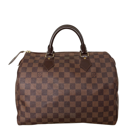 Louis Vuitton Speedy 30 Damier Ebene Canvas Braun / gut Louis Vuitton