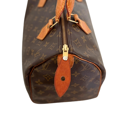 Louis Vuitton Speedy 30 Monogram Braun / akzeptabel Louis Vuitton