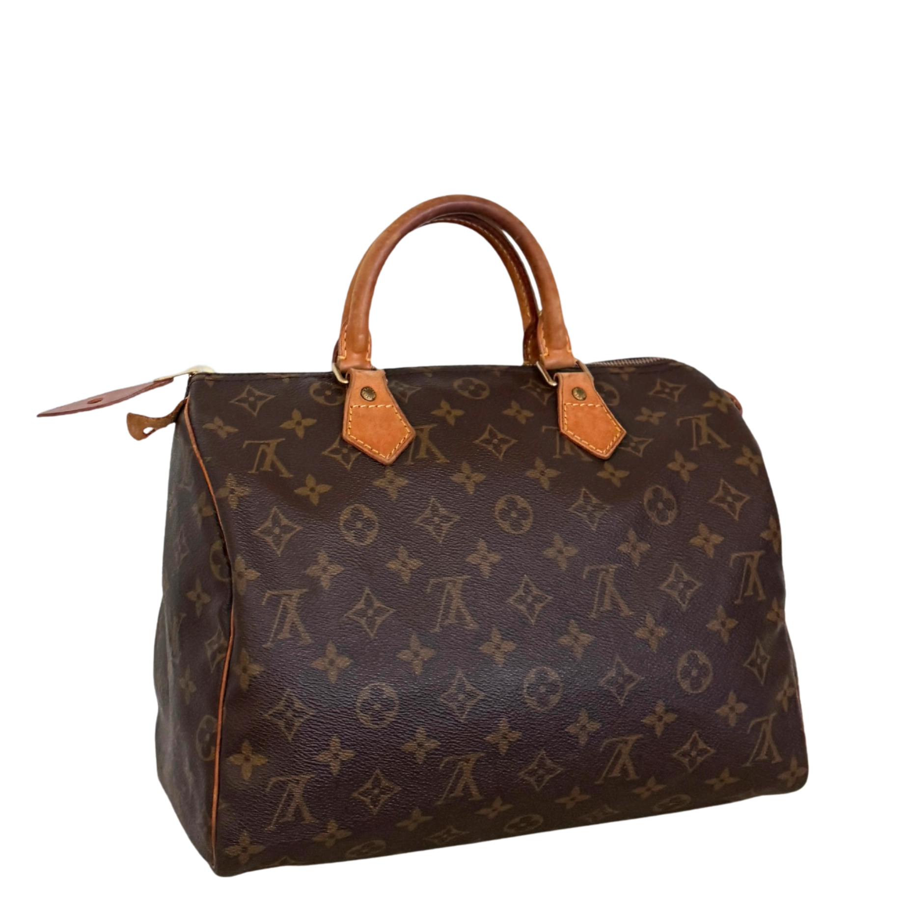 Louis Vuitton Speedy 30 Monogram Braun / akzeptabel Louis Vuitton