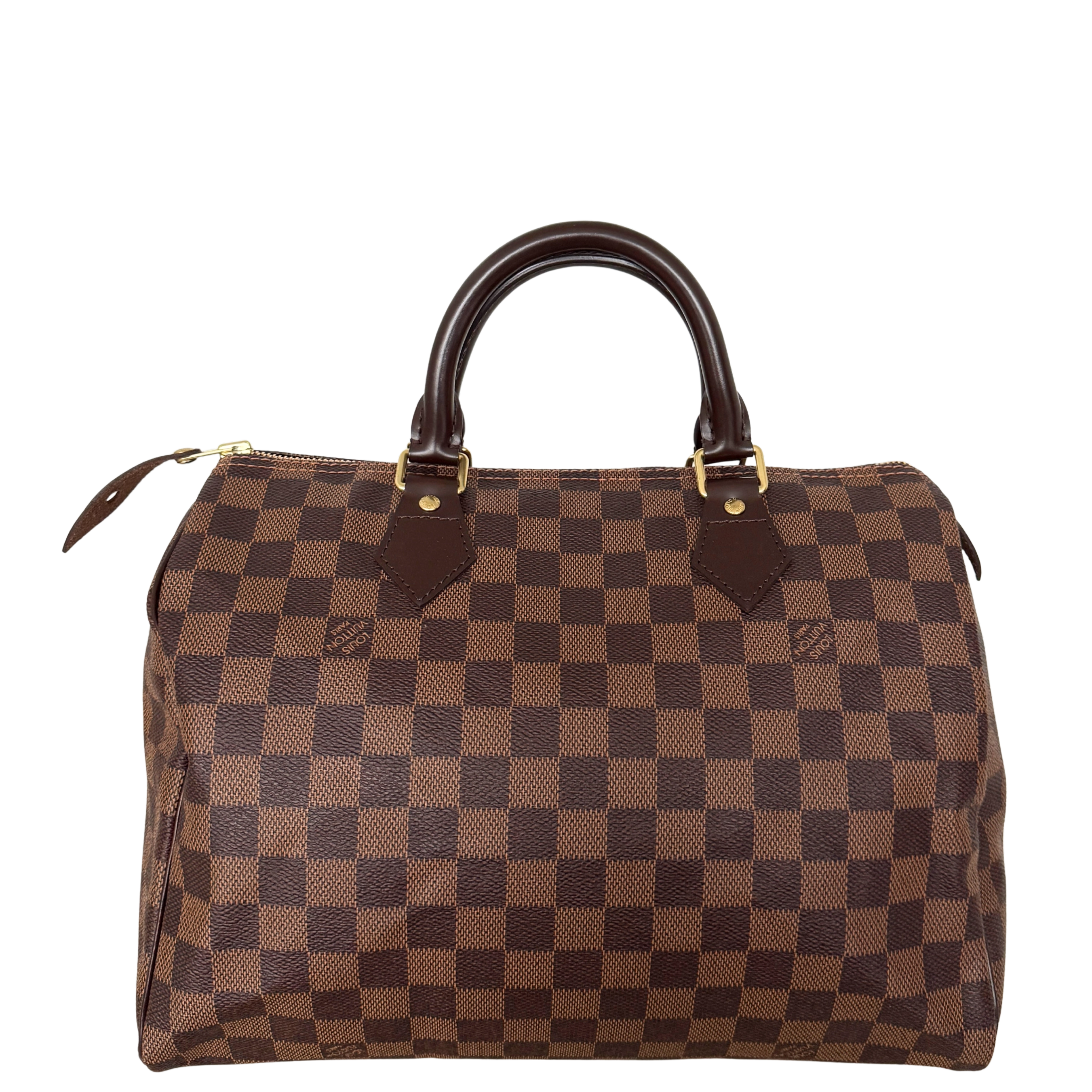 Louis Vuitton Speedy 30 Damier Ebene Braun / sehr gut Louis Vuitton