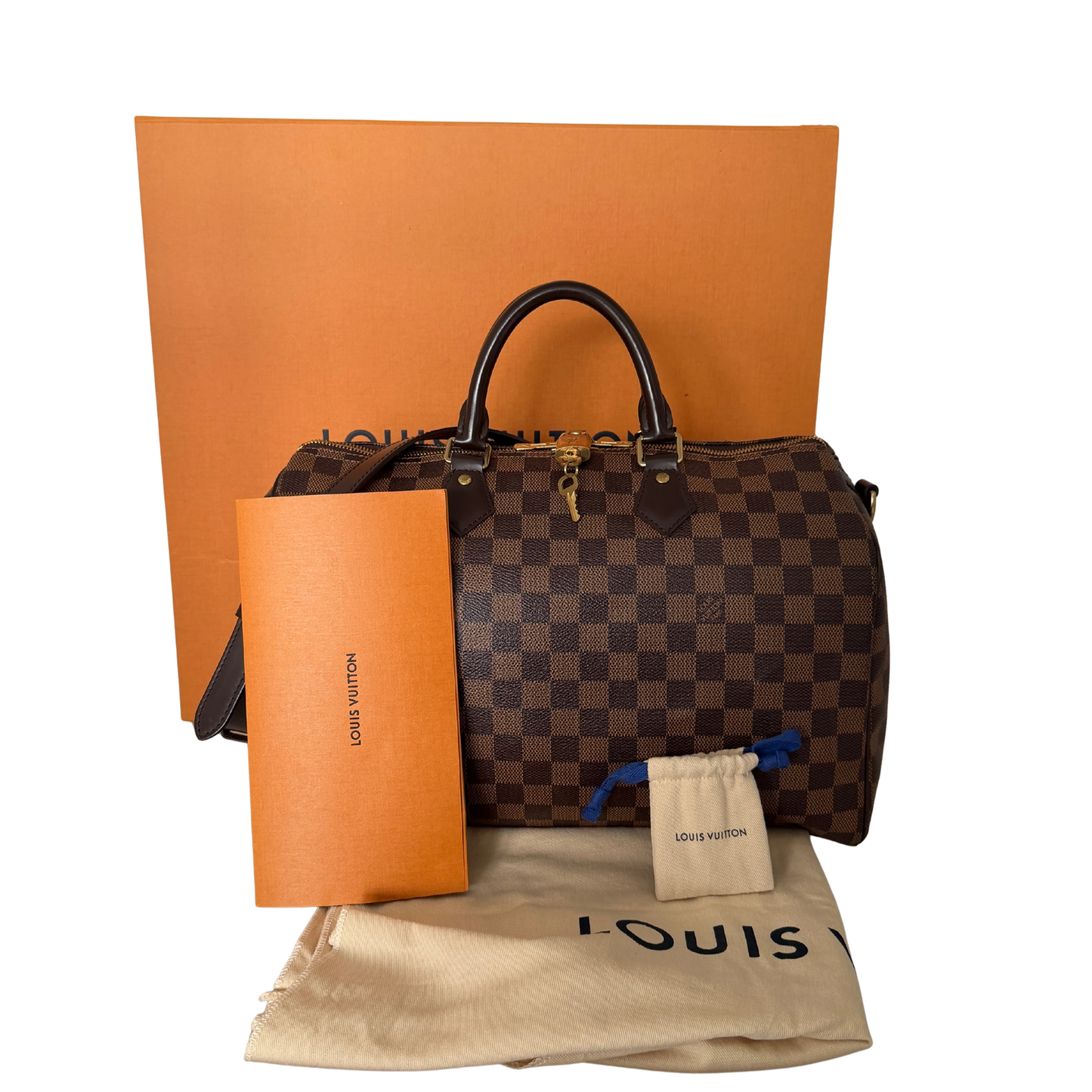 Louis Vuitton Speedy 35 Damier Ebene Bandouliere N41366 / gut Louis Vuitton