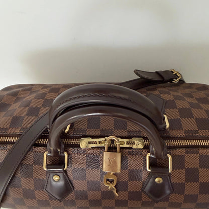 Louis Vuitton Speedy 35 Damier Ebene Bandouliere N41366 / gut Louis Vuitton