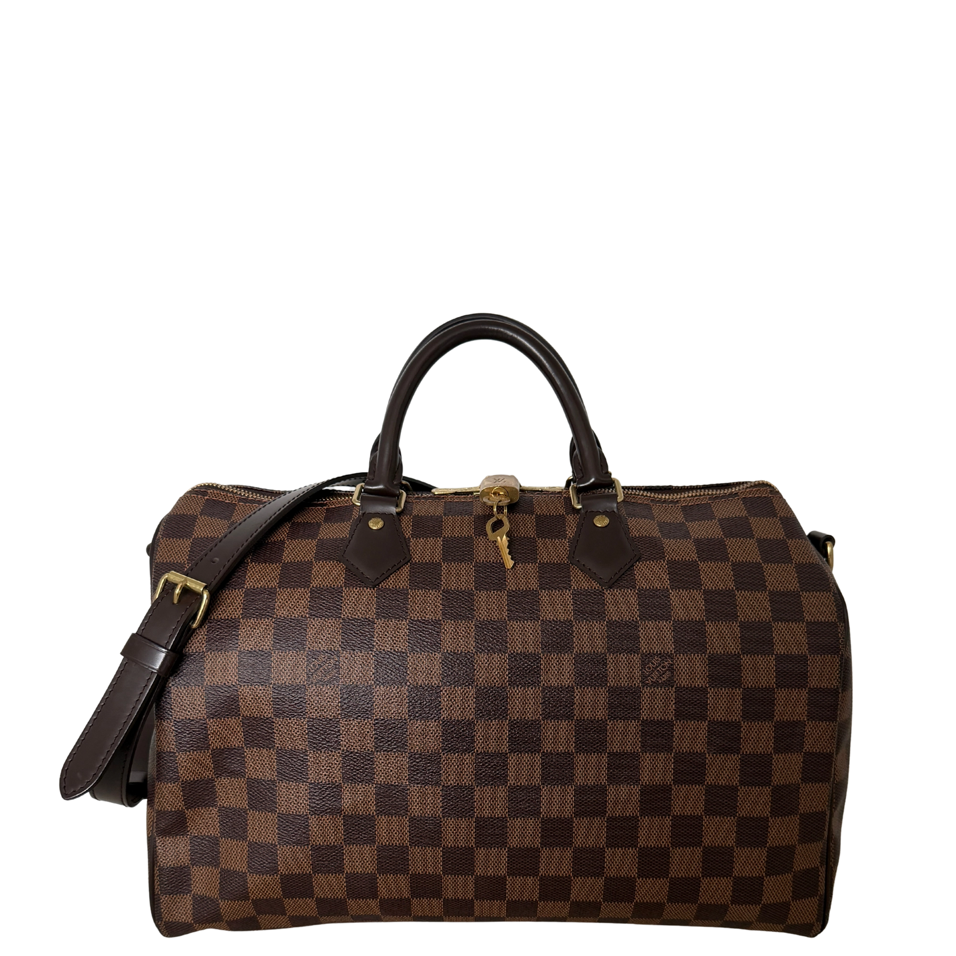 Louis Vuitton Speedy 35 Damier Ebene Bandouliere N41366 / gut Louis Vuitton
