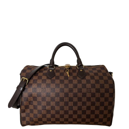 Louis Vuitton Speedy 35 Damier Ebene Bandouliere N41366 / gut Louis Vuitton