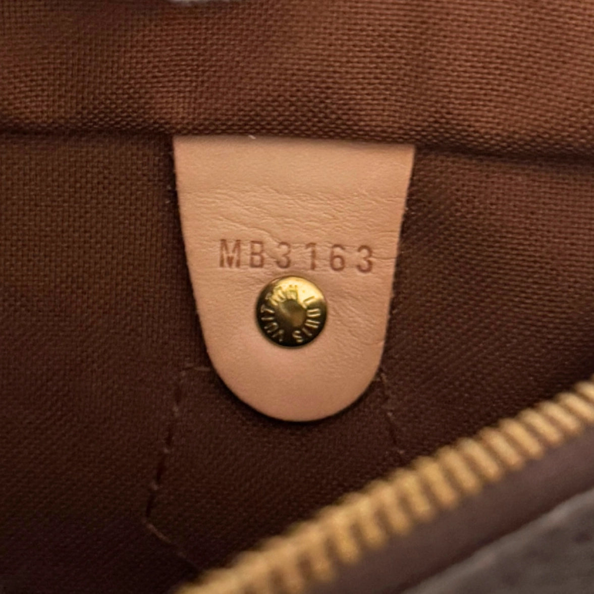Louis Vuitton Speedy 25 M41528 Monogram Canvas Braun Fullset / gut Louis Vuitton