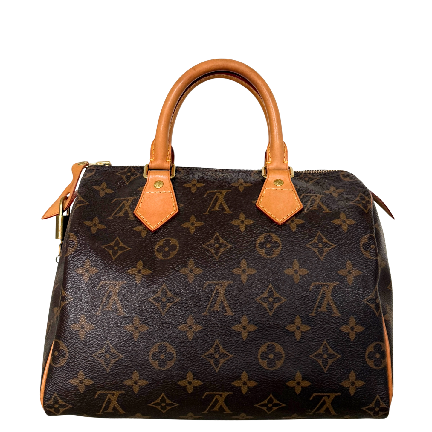 Louis Vuitton Speedy 25 M41528 Monogram Canvas Braun Fullset / gut Louis Vuitton