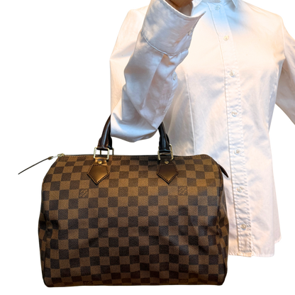 Louis Vuitton Speedy 30 Damier Ebene Braun / sehr gut