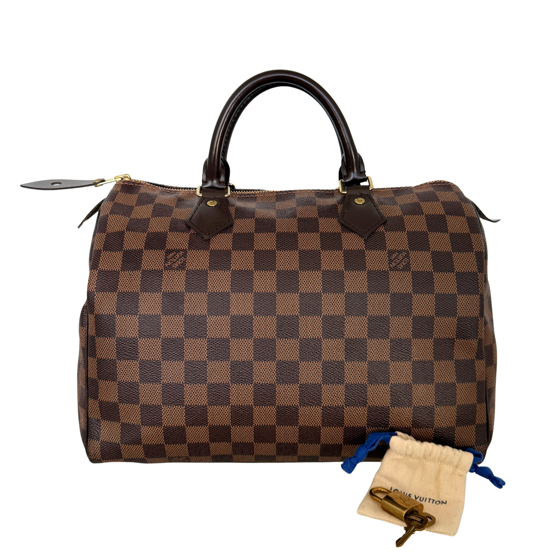 Louis Vuitton Speedy 30 Damier Ebene N41364 Braun / sehr gut Louis Vuitton