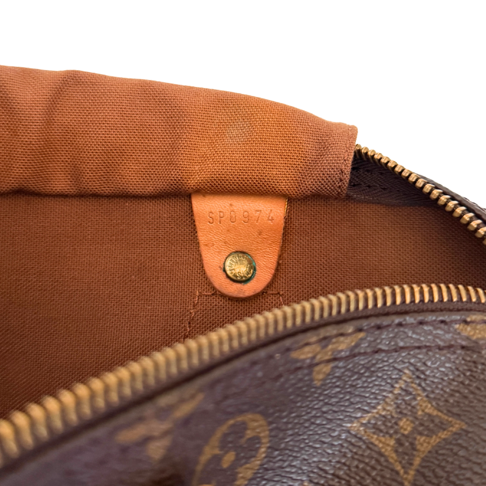 Louis Vuitton Speedy 30 Monogram Braun / akzeptabel Louis Vuitton