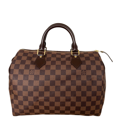 Louis Vuitton Speedy 30 Damier Ebene Braun / sehr gut Louis Vuitton