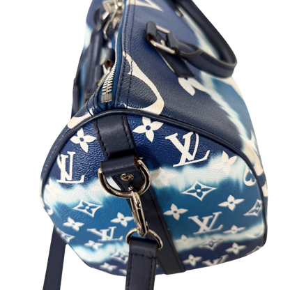 Louis Vuitton LV Escale Speedy 30 Bandoulière M45146 Blau / sehr gut Louis Vuitton