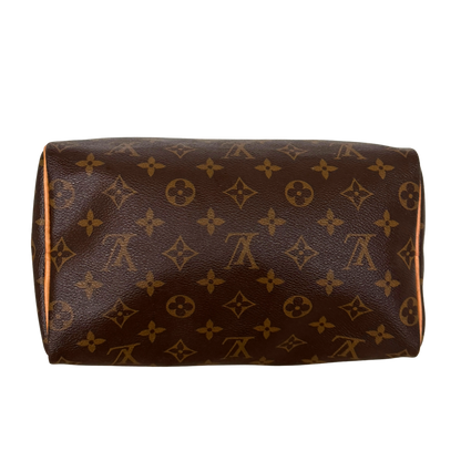 Louis Vuitton Speedy 25 M41528 Monogram Canvas Braun Fullset / gut Louis Vuitton