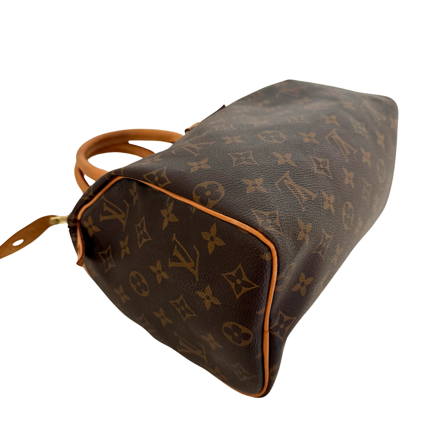 Louis Vuitton Speedy 25 M41528 Monogram Canvas Braun Fullset / gut Louis Vuitton