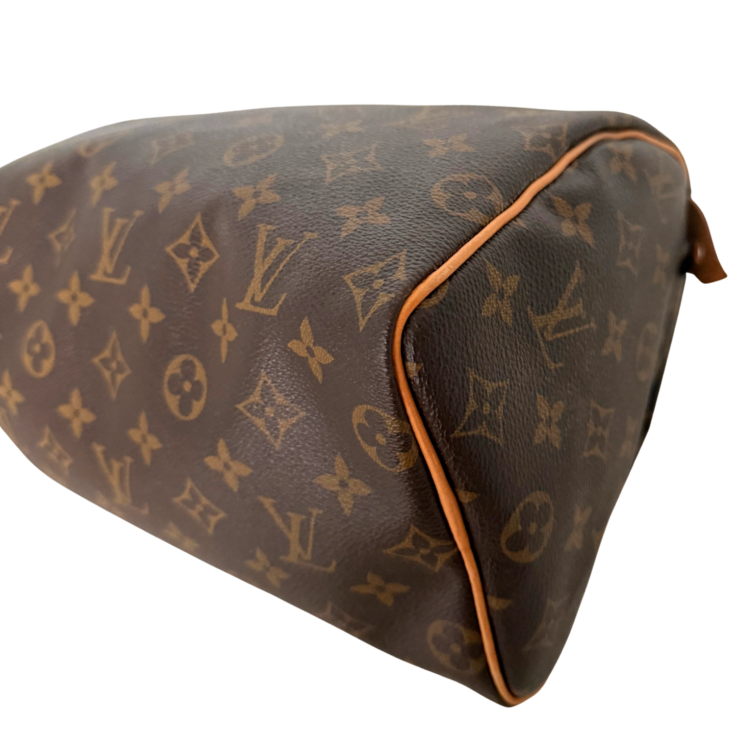 Louis Vuitton Speedy 25 M41528 Monogram Canvas Braun Fullset / gut Louis Vuitton