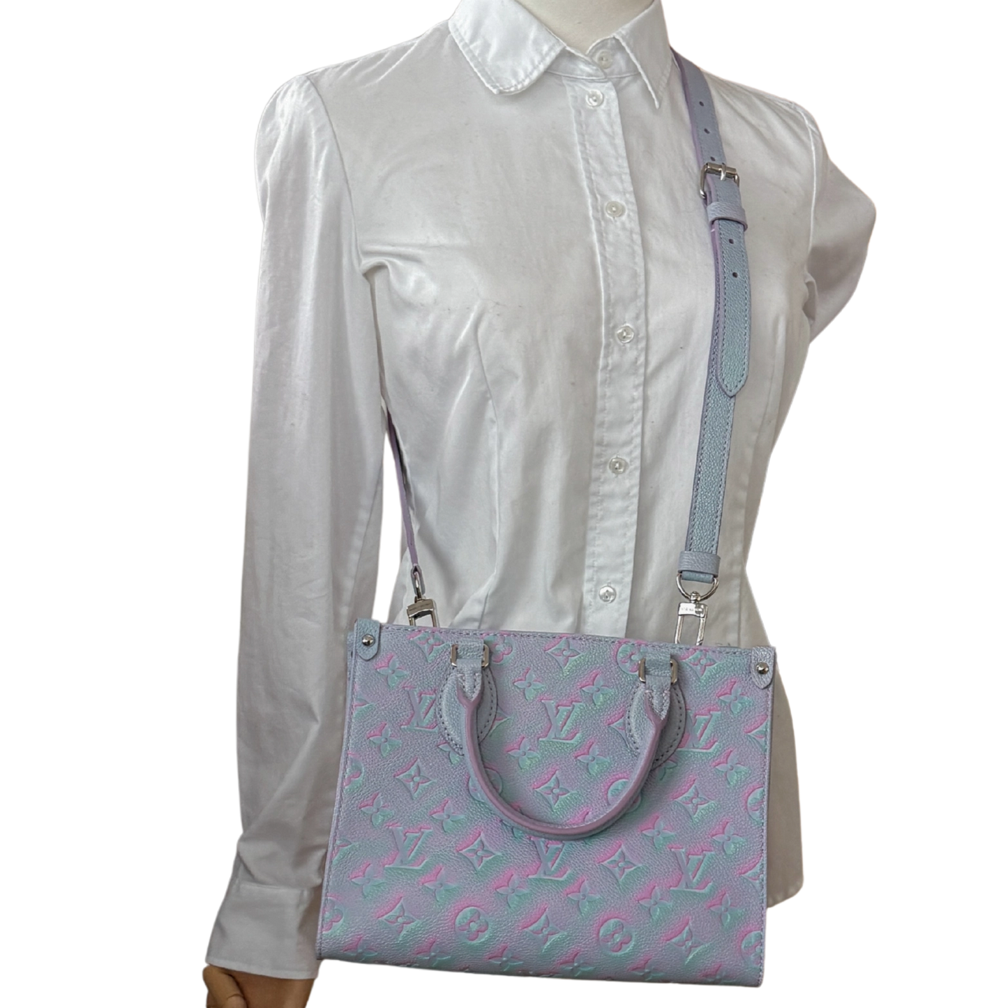 Louis Vuitton OnTheGo PM Stardust M46067 Lila Fullset / neuwertig Louis Vuitton