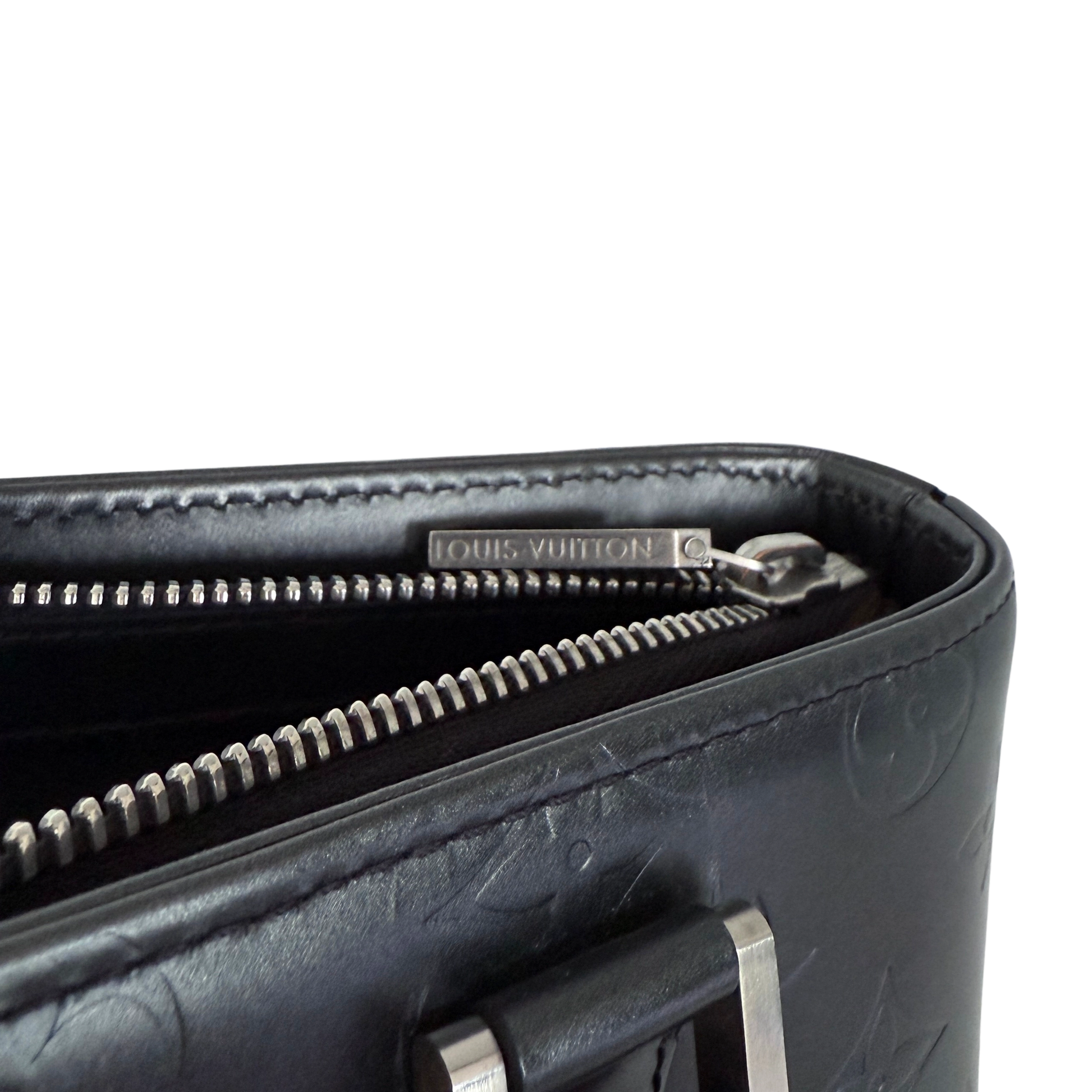 Louis Vuitton Monogram Mat Stockton M55112 Grau / sehr gut Louis Vuitton