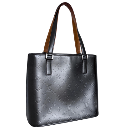 Louis Vuitton Monogram Mat Stockton M55112 Grau / sehr gut Louis Vuitton