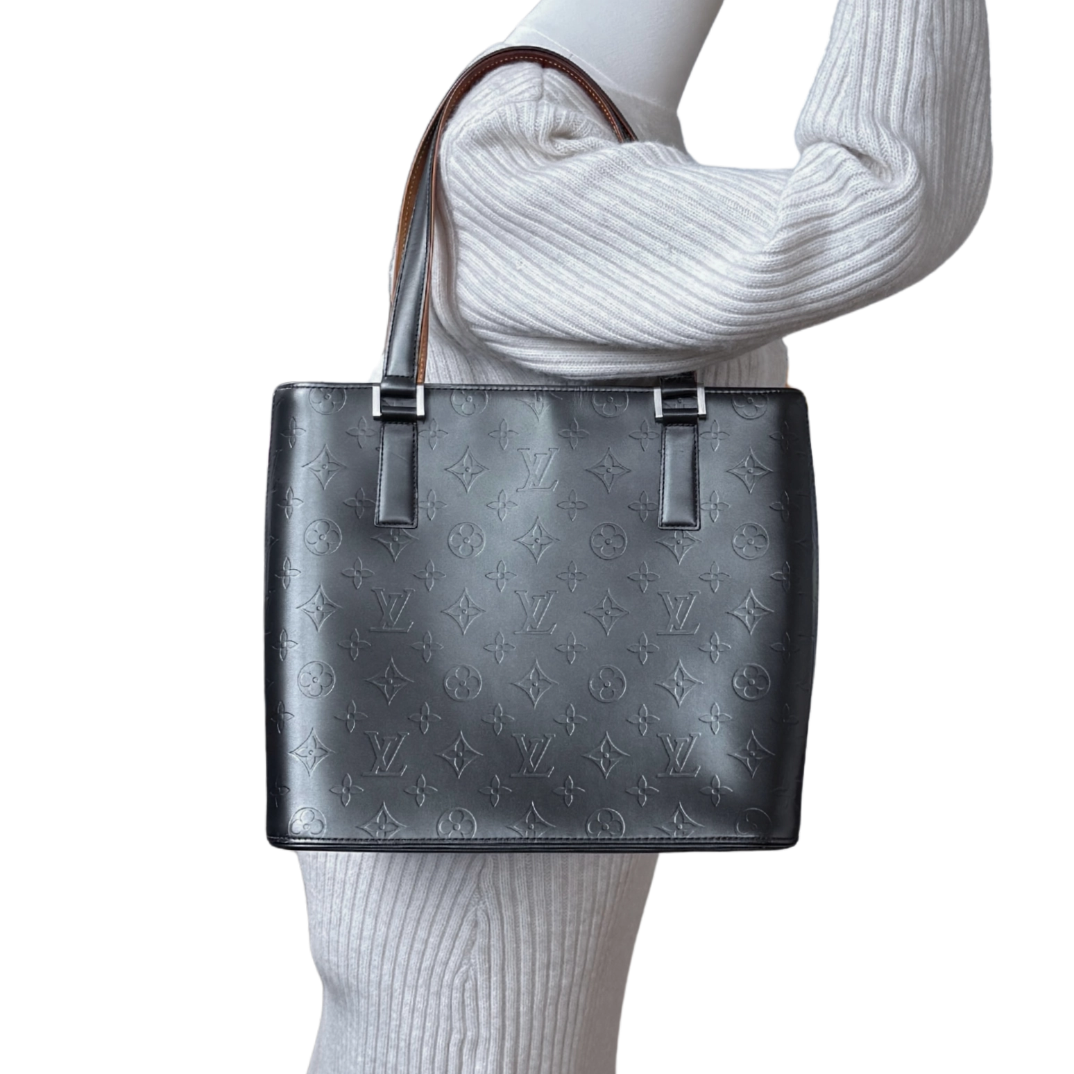 Louis Vuitton Monogram Mat Stockton M55112 Grau / sehr gut Louis Vuitton